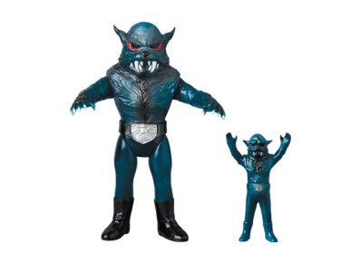 MEDICOM TOY "Toei Retro Sofvi Collection" -Masked Rider- Experimental Werewolf (New Color) + Mini Soft Vinyl