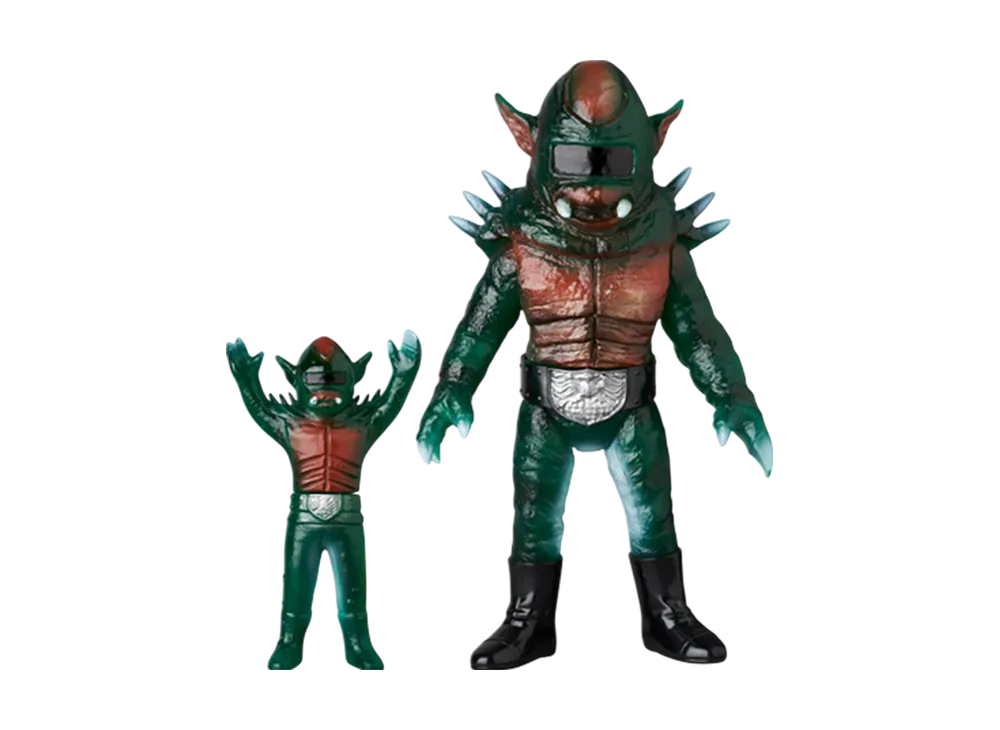 MEDICOM TOY "Toei Retro Sofvi Collection" -Masked Rider- Bear Conger (New Color) + Mini Soft Vinyl