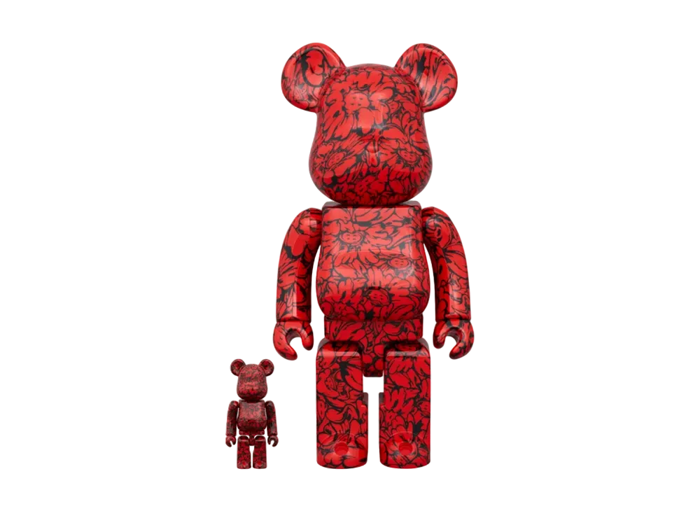 MEDICOM TOY "BEARBRICK" SHUN SUDO "Mr.Scarlet" 100% & 400%
