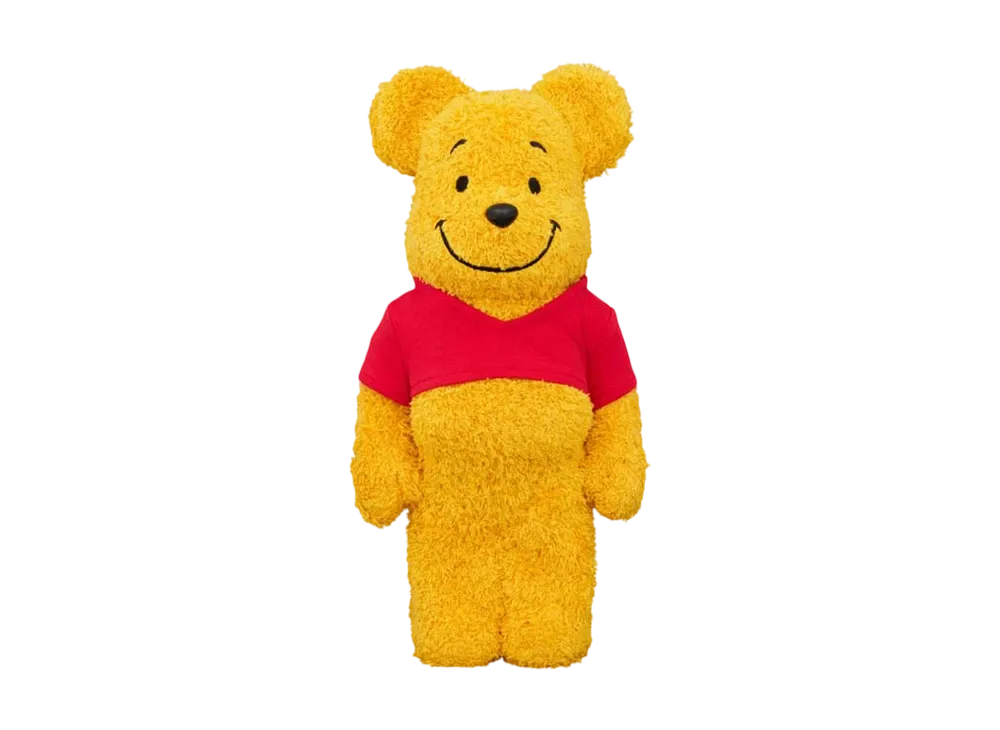 MEDICOM TOY "BEARBRICK" -Winnie the Pooh- Winnie the Pooh COSTUME Ver.(PILE FABRIC) 400%