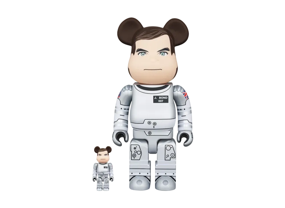 MEDICOM TOY "BEARBRICK" -Moonraker- 007 James Bond "MOONRAKER" 100% & 400%