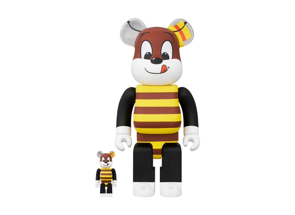 MEDICOM TOY "BEARBRICK" -Kellogg's- HONEY 100% & 400%