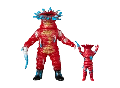 MEDICOM TOY "Toei Retro Sofvi Collection" -Masked Rider- Sea Anemone (New Color) + Mini Soft Vinyl