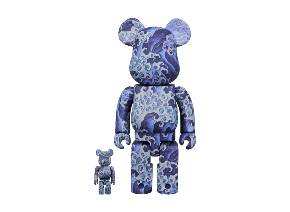 MEDICOM TOY "BEARBRICK" Katsushika Hokusai Kanmachi-matsuriyatai Tenjoga Onami 100% & 400%