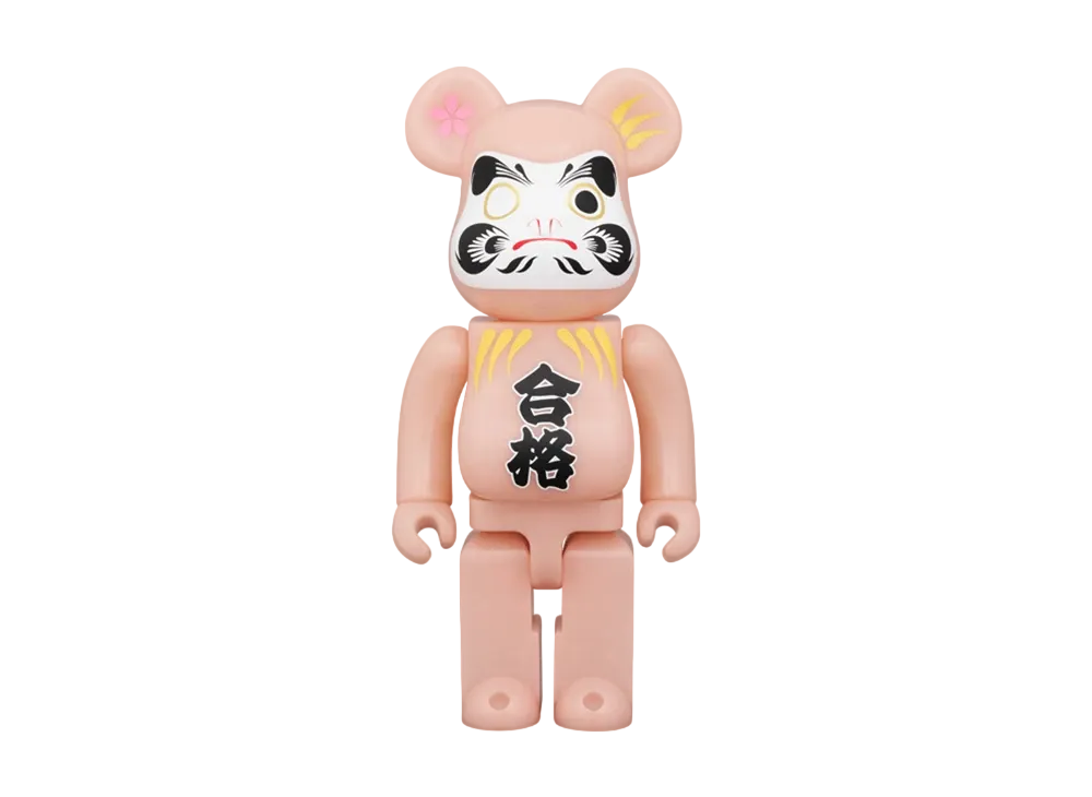 MEDICOM TOY "BEARBRICK" Daruma Gokaku Red Luminous 400%