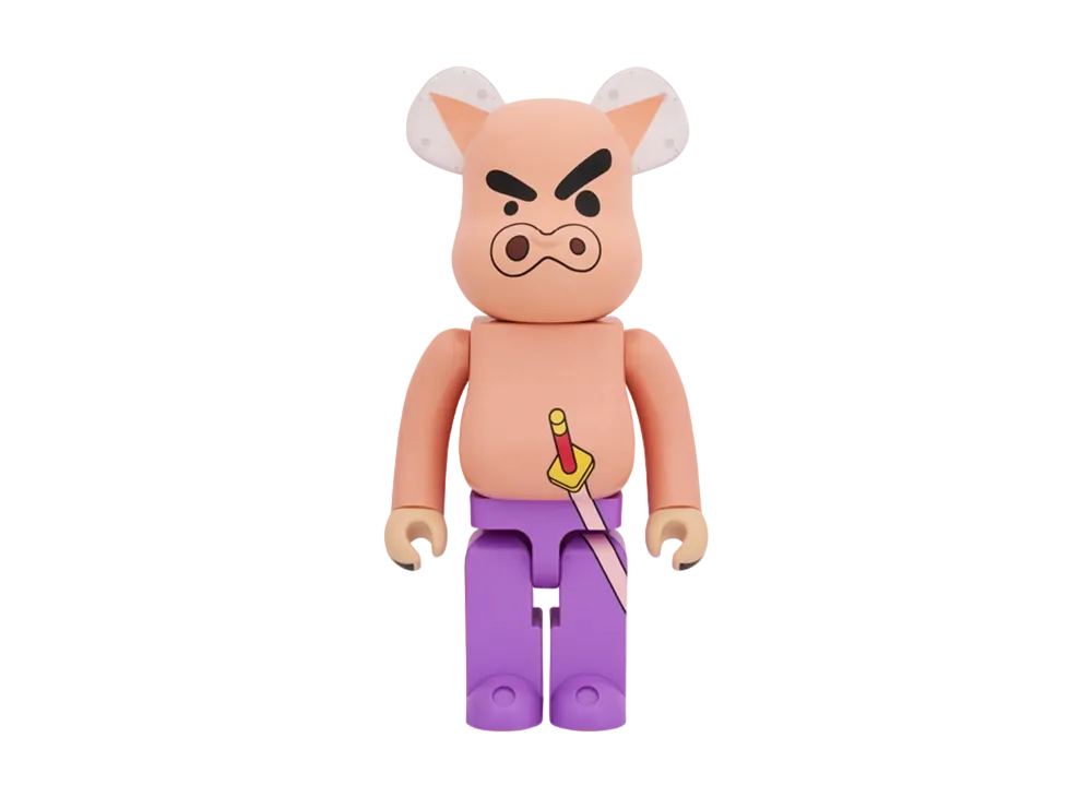 MEDICOM TOY "BEARBRICK" -Crayon Shin-chan- Buri Buri Zaemon 1000%