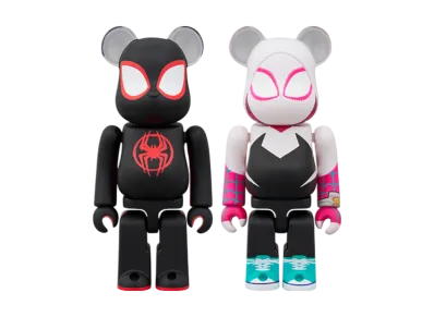 MEDICOM TOY "BEARBRICK" -SPIDER-MAN: ACROSS THE SPIDER-VERSE- Spider-Man(Miles Morales) & Spider-Gwen 2Pcs Set