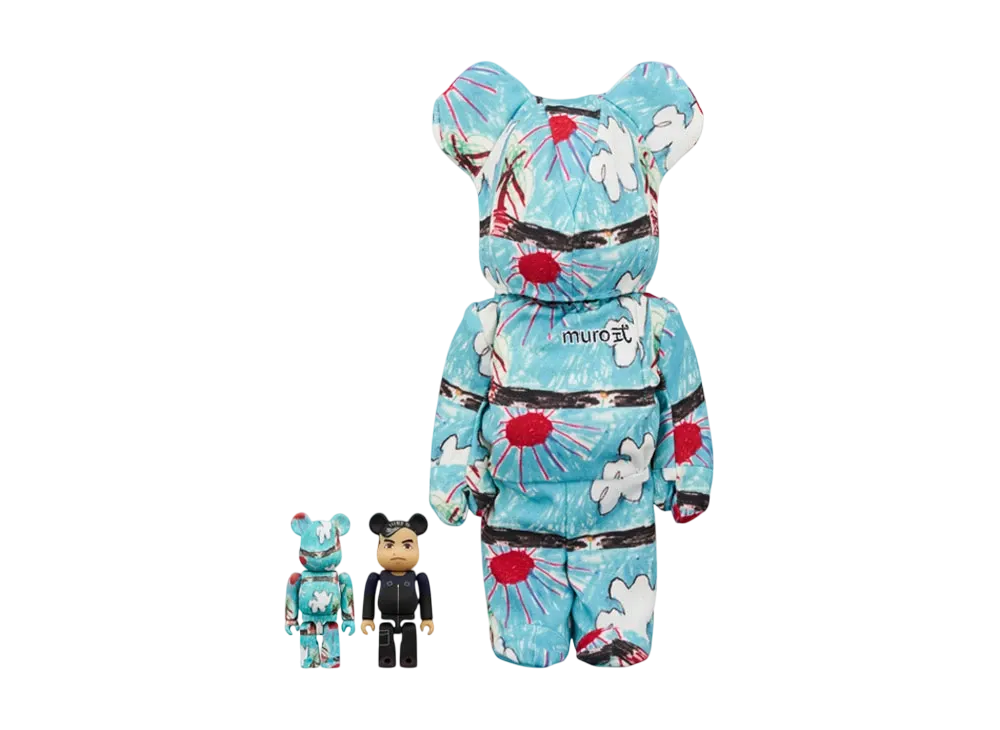 MEDICOM TOY "BEARBRICK" murotsuyoshi 100% & 400% 3PCS