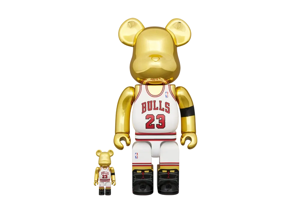 MEDICOM TOY "BEARBRICK" Michael Jordan 1991 WORLD CHAMPION 100% & 400%