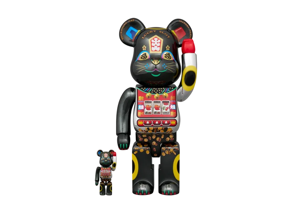 MEDICOM TOY "BEARBRICK" Lucky Cat Jackpot 400%