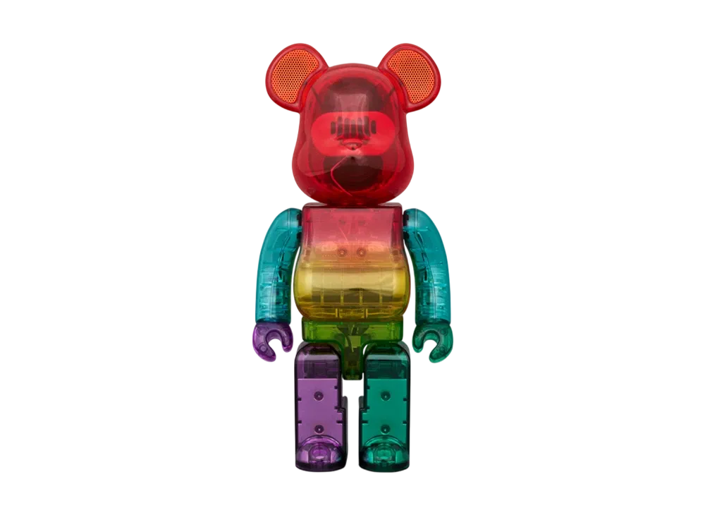 MEDICOM TOY "BEARBRICK" RINARO AUDIO RAINBOW 400% Portable Bluetooth Speaker