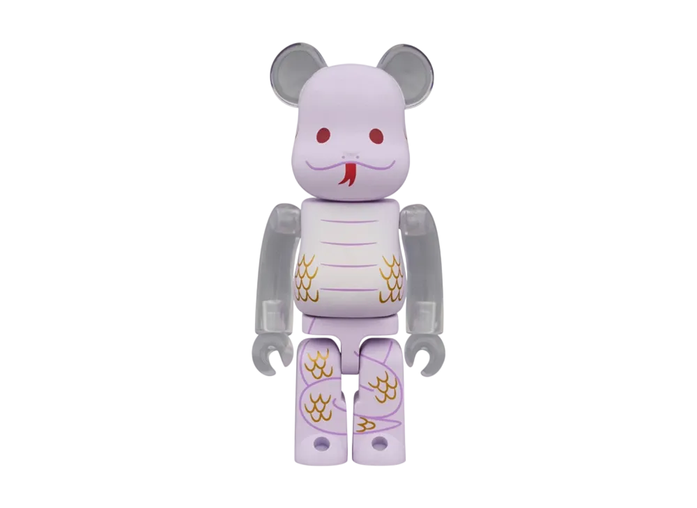MEDICOM TOY "BEARBRICK" Zodiac Snake 100%