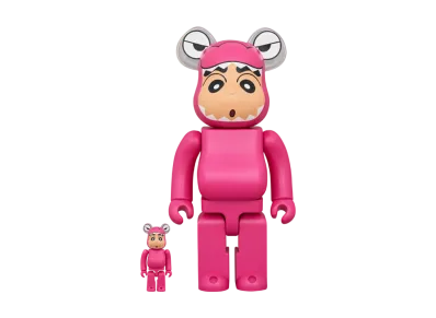 MEDICOM TOY "BEARBRICK" -Crayon Shin-chan- Waniyama San Shin-chan 100% & 400%