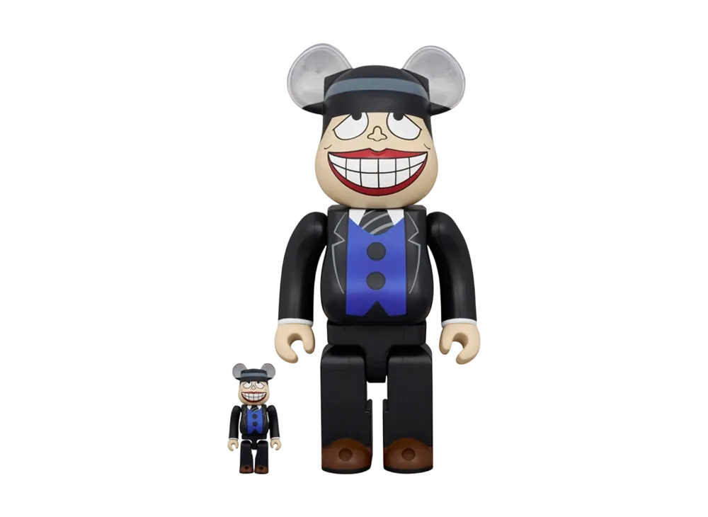MEDICOM TOY "BEARBRICK" -The Laughing Salesman- Moguro Fukuzo 100% & 400%
