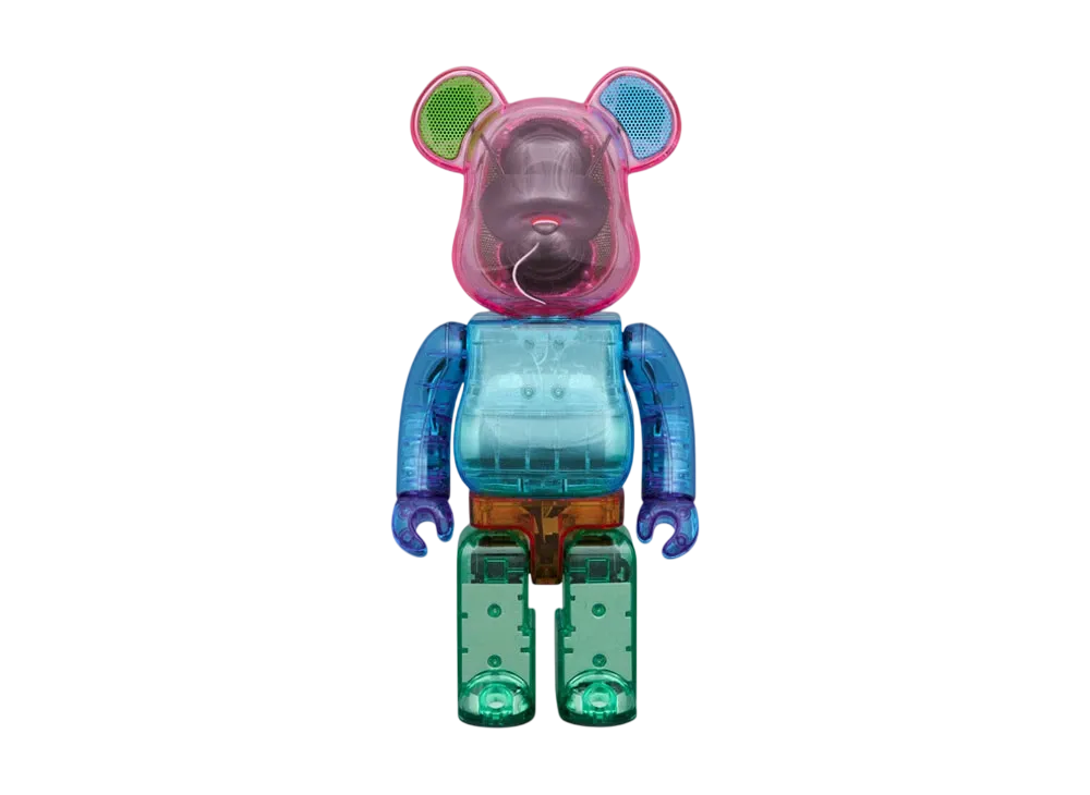 MEDICOM TOY "BEARBRICK" RINARO AUDIO Color Block 400% Portable Bluetooth Speaker
