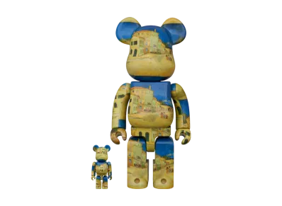 MEDICOM TOY "BEARBRICK" Van Gogh Museum The Yellow House (The Street) 100% & 400%