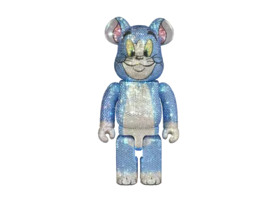 MEDICOM TOY "BEARBRICK" Crystal Decorate Tom (Classic Color) 400% (Tom And Jerry)
