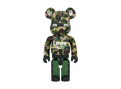 MEDICOM TOY "BEARBRICK" LBWK x BAPE 1000%