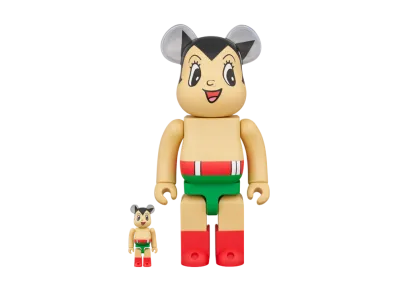 MEDICOM TOY "BEARBRICK" Astro Boy First Published In Book Form Ver. 100% & 400%