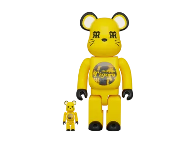 MEDICOM TOY "BEARBRICK" Hanshin Tigers Collaboration 100% & 400%