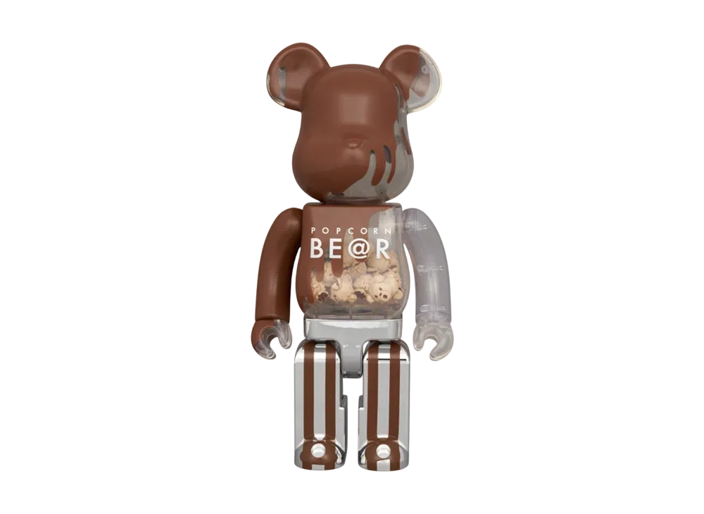 MEDICOM TOY "BEARBRICK" Popcorn Bear Chocolate Ver. 400%