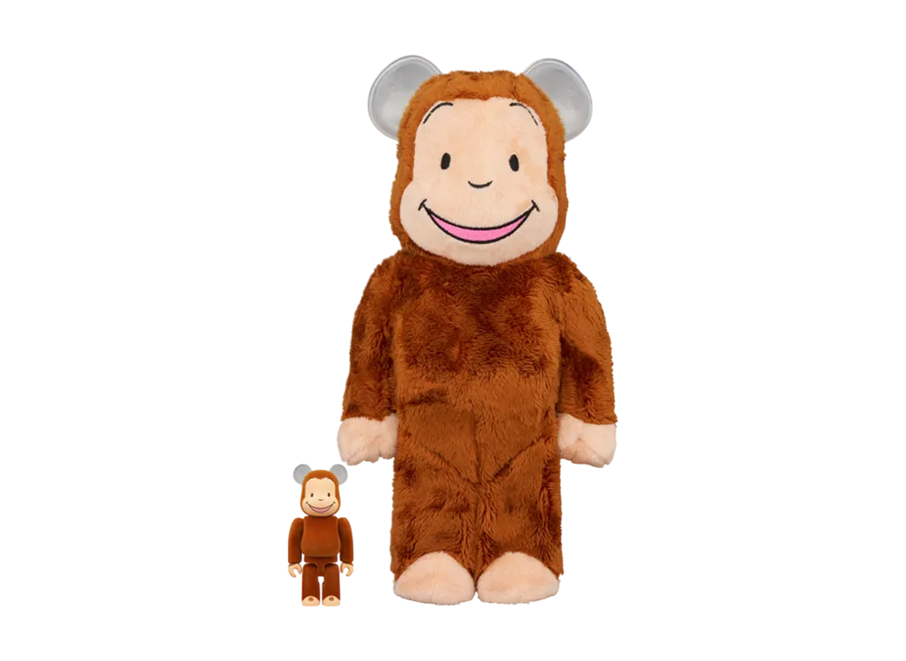 MEDICOM TOY "BEARBRICK" -Curious George- Curious George Classic Ver. 100% & 400%