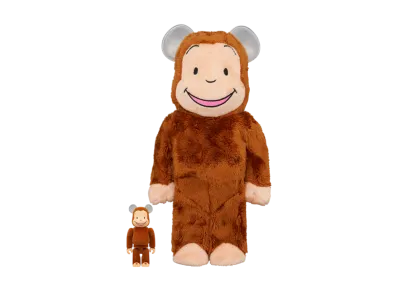 MEDICOM TOY "BEARBRICK" -Curious George- Curious George Classic Ver. 100% & 400%