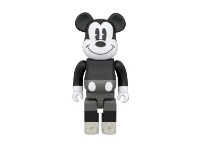MEDICOM TOY "BEARBRICK" Mickey Mouse B&W Ver. (Mickey Mouse & Friends) 400%