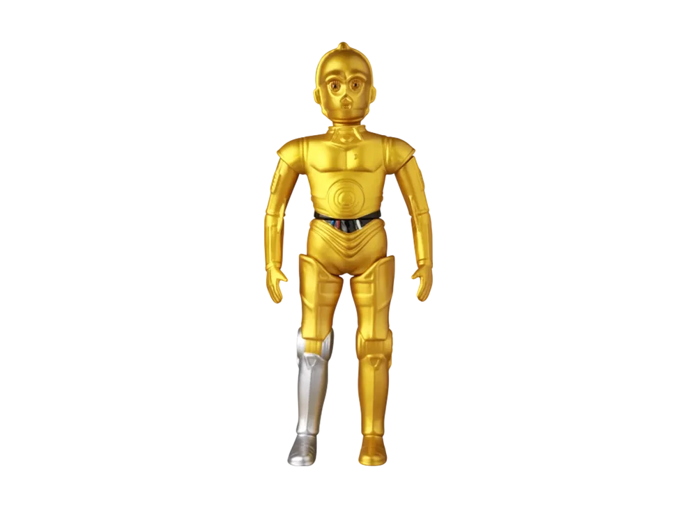 MEDICOM TOY "STAR WARS Vintage SOFUBI" Sea Threepio (New Hope Ver.)