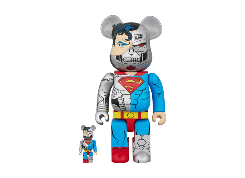 MEDICOM TOY "BEARBRICK" -RETURN OF SUPERMAN- Cyborg Superman 100% & 400%