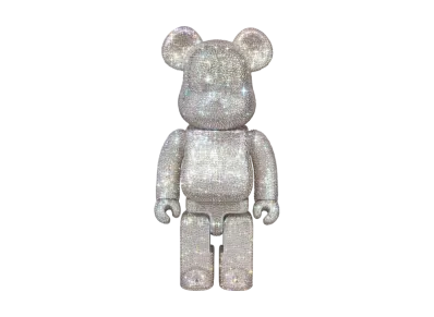 MEDICOM TOY "BEARBRICK" Crystal Decorate One Of Kind 400%