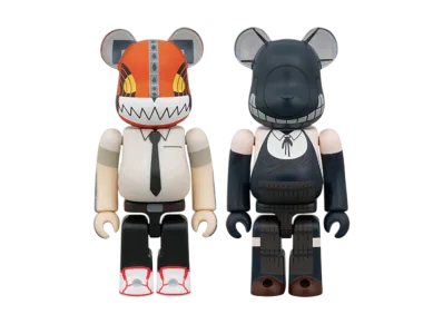 MEDICOM TOY "BEARBRICK" -Chainsaw Man- Chainsaw Man & Bomb 2 Piece Set