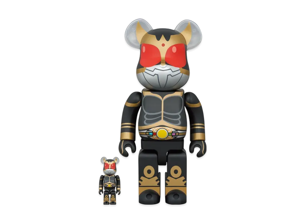 MEDICOM TOY "BEARBRICK" -Kamen Rider Kuuga- Kamen Rider Kuuga Amazing Mighty 100% & 400%