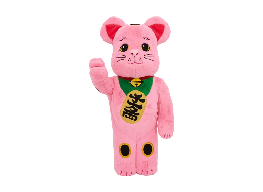 MEDICOM TOY "BEARBRICK" Lucky Cat costume Pink 1000%