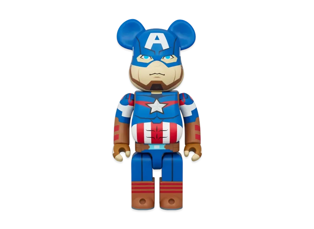MEDICOM TOY "BEARBRICK" -MARVEL- Captain America 400%