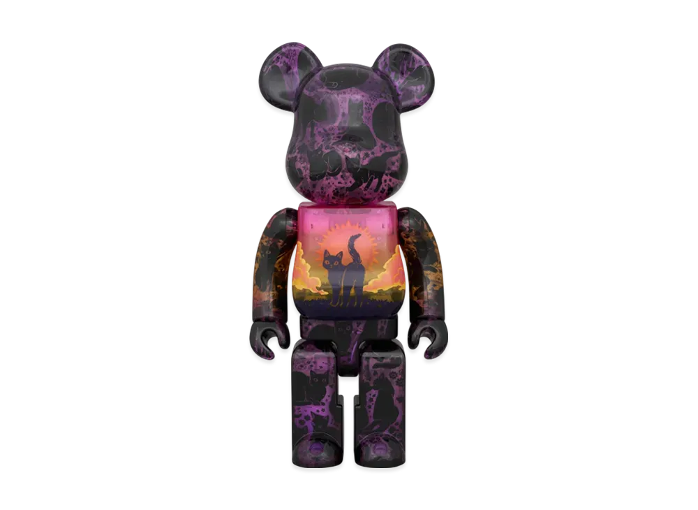 MEDICOM TOY "BEARBRICK" -Hikari Bambi- Twilight Cat 400%