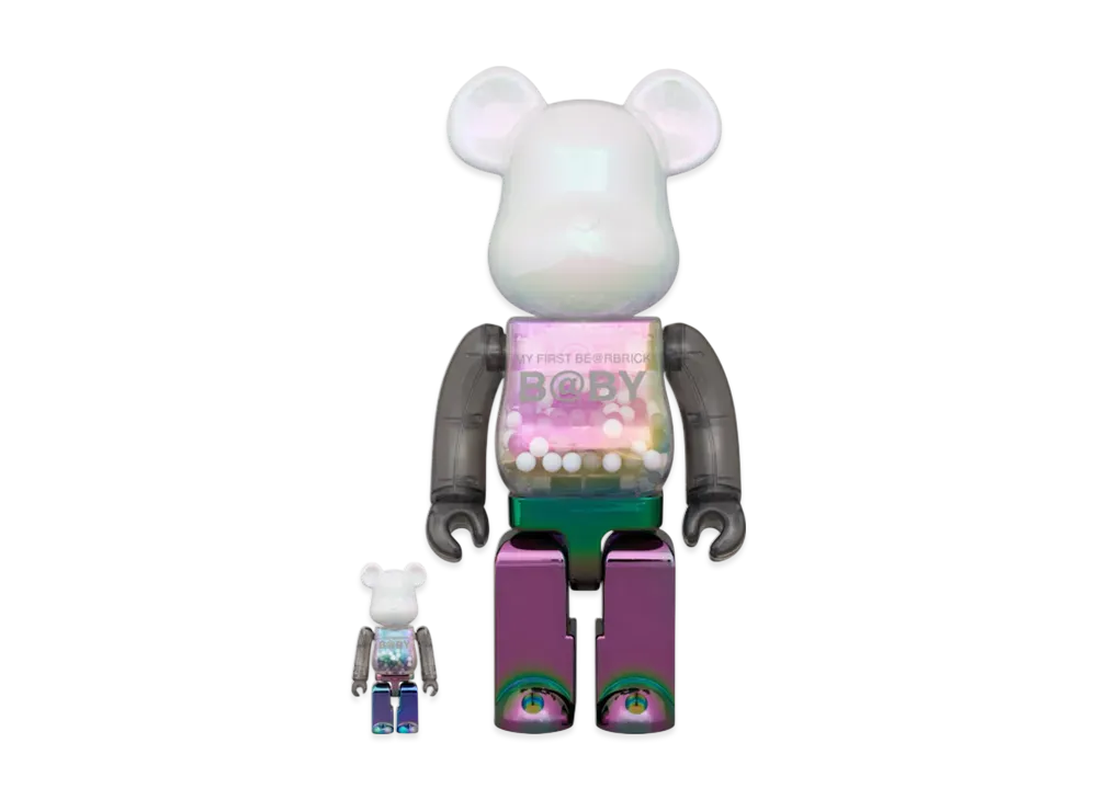 MEDICOM TOY "BEARBRICK" My First Bearbrick Baby Mutant 100% & 400%
