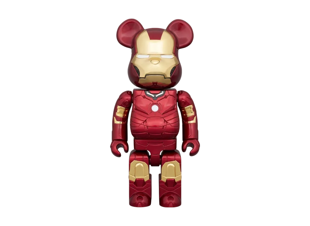 MEDICOM TOY "BEARBRICK" -Iron Man- Royal Selangor Iron Man Mark Iii 400%