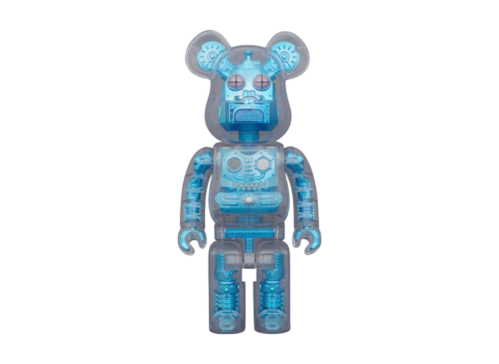 MEDICOM TOY "BEARBRICK" (Hirota Saigansho) Metallic Blue 400%
