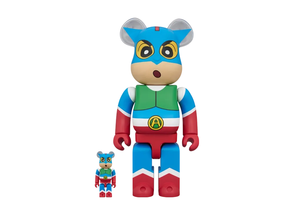 MEDICOM TOY "BEARBRICK" -Crayon Shin-chan- Action Kamen Shinchan 100% & 400%