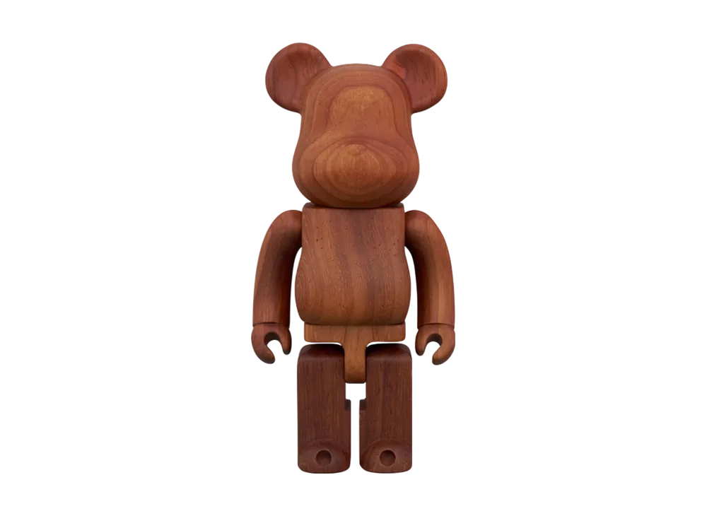 MEDICOM TOY "BEARBRICK" Karimoku Padouk 200%