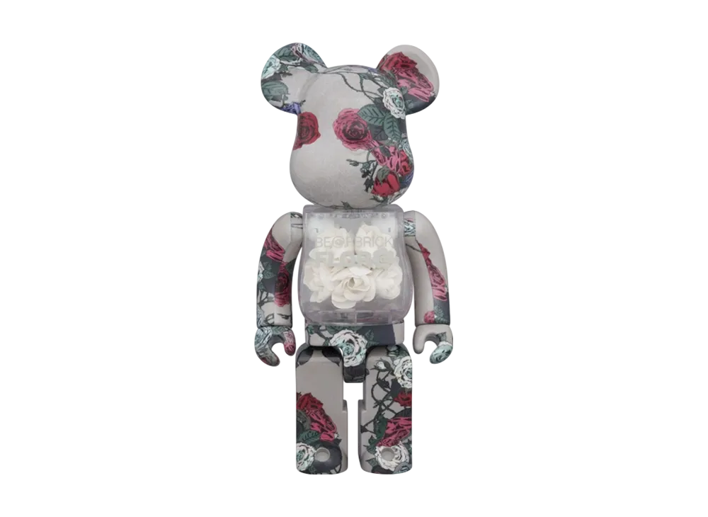 MEDICOM TOY "BEARBRICK" Flora Glow In The Dark 400%