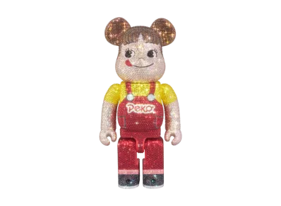 MEDICOM TOY "BEARBRICK" Crystal Decorate Peko-Chan 400%