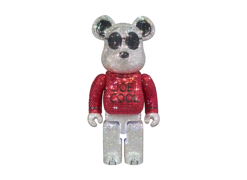 MEDICOM TOY "BEARBRICK" Crystal Decorate Joe Cool 400%