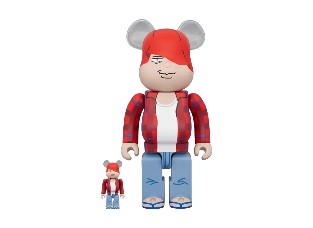 MEDICOM TOY "BEARBRICK" Red Pencil O-Chan 100% & 400%