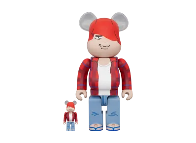 MEDICOM TOY "BEARBRICK" Red Pencil O-Chan 100% & 400%