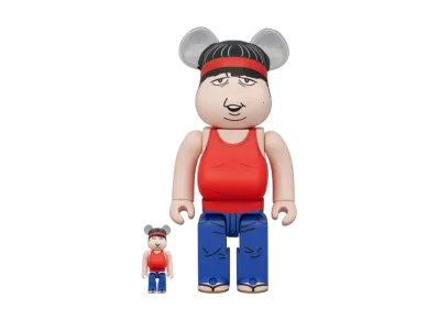 MEDICOM TOY "BEARBRICK" Red Pencil Hiton 100% & 400%