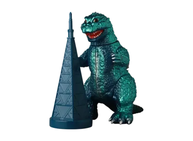 MEDICOM TOY / Anrakuansaku "GODZILLA VINYL WARS EX" Godzilla (1954) 3Rd Model Guignol Version Tv Tower Attack Version (2Nd Series)