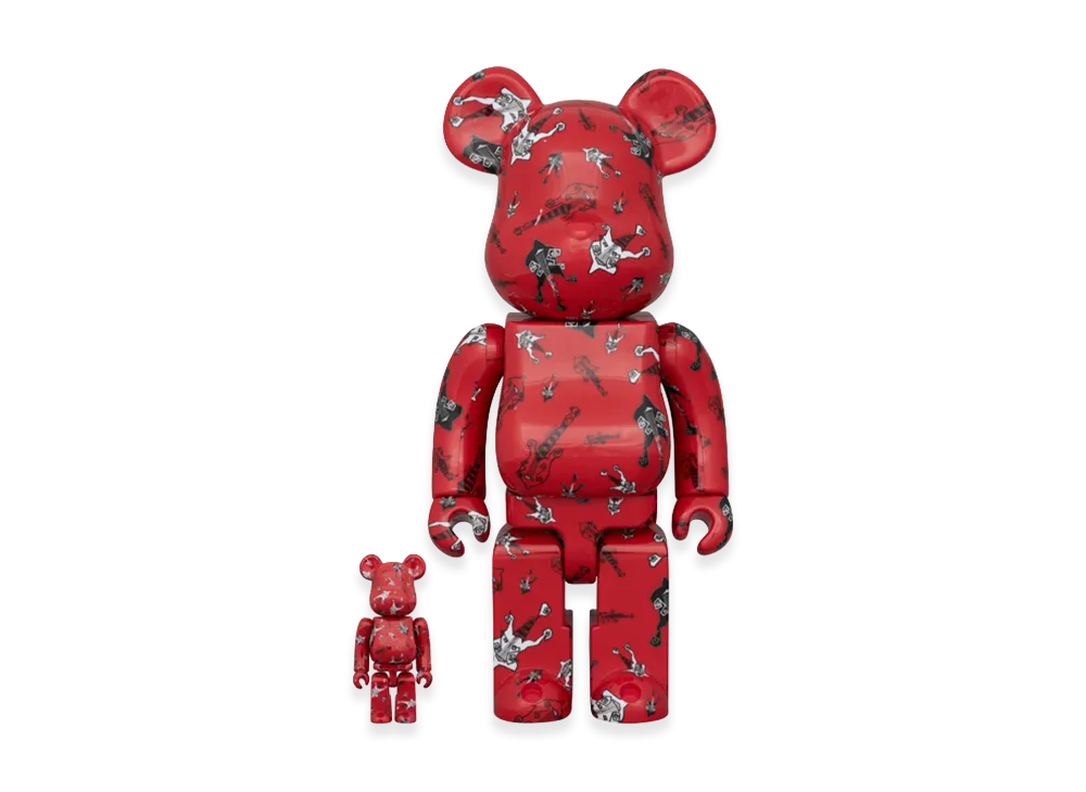 MEDICOM TOY "BEARBRICK" Buck∞Tick Hisashi Imai Red Ver. 100% & 400%