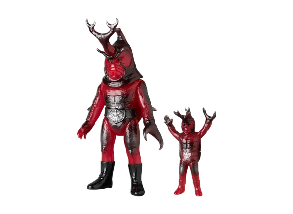 MEDICOM TOY "Toei Retro Sofvi Collection" -Masked Rider- Kabuto Long (New Clear Color) + Mini Soft Vinyl
